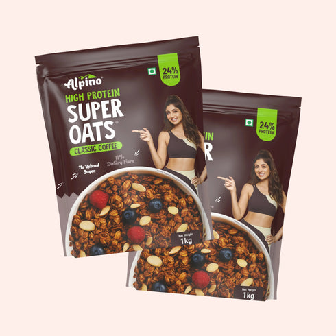Alpino High Protein Super Rolled Oats Classic Coffee