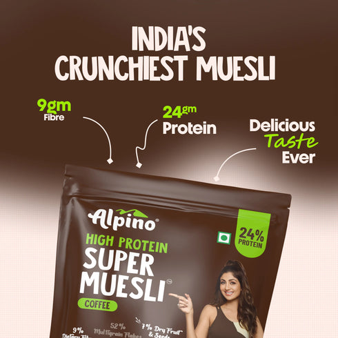 Alpino High Protein Super Muesli Coffee