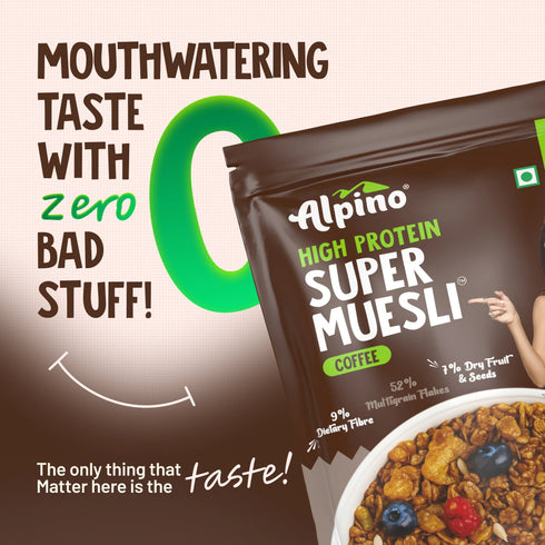 Alpino High Protein Super Muesli Coffee