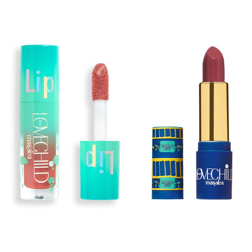 LoveChild Subtle Sunset Lip Combo | Lip Gelato Oil and Luxe Matte Lipstick Combo