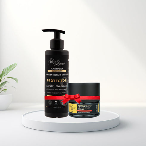 Skin Secrets India Ultra Nourishing Post Keratin Shampoo & Keratin Protein Booster Hair Spa Combo
