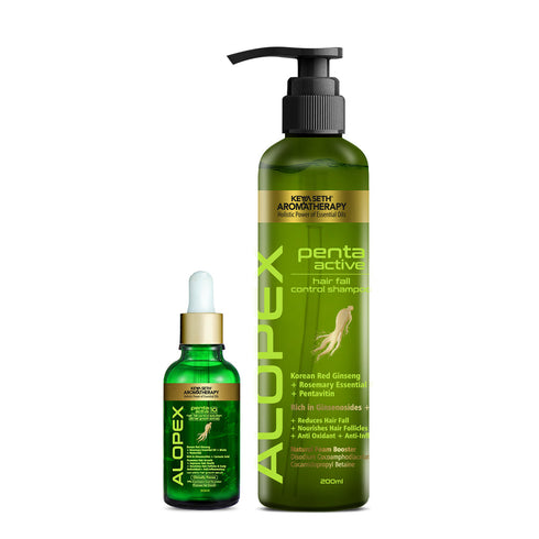 Keya Seth Aromatherapy Alopex Penta Hair Growth Serum Treatment Kit