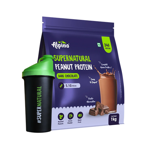 Alpino Supernatural Peanut Protein Powder Isolate Dark Chocolate - Protein