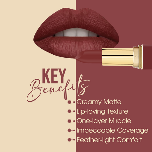 Colors Queen Nudeit Creamy Matte Lipstick – 14 Nude Shades
