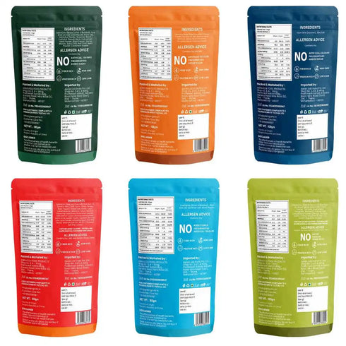 Green Gainz Edamame 6 Flavors Combo (Pack of 6)