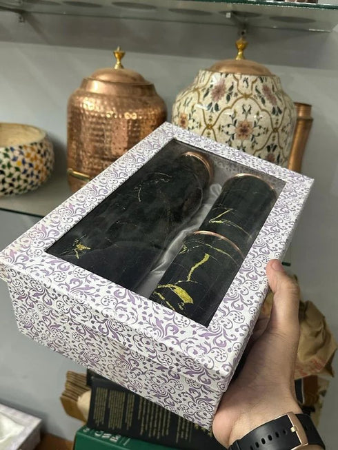 Coppjal Copper Meena Printed Bottle