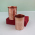 Coppjal Hammered Copper Bottle And Glass Set