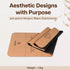 Wiselife Foldable Cork & Natural Rubber Yoga Mat - 2MM