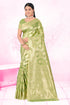 Deeva Sarees Green Cotton Saree