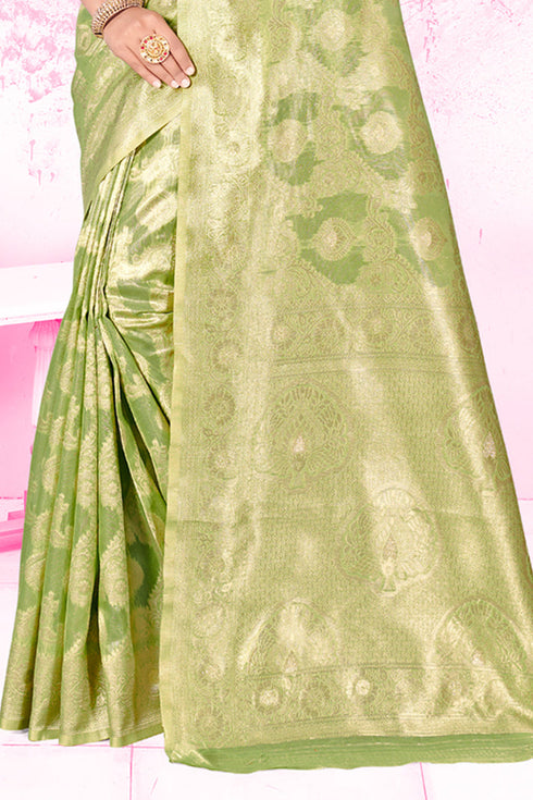 Deeva Sarees Green Cotton Saree