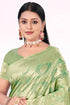 Deeva Sarees Mint Green Cotton Saree