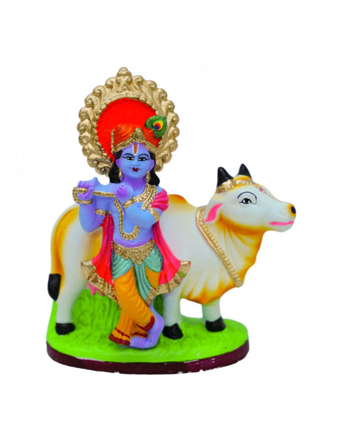 Rainbow Art Gallery Cow Krishna