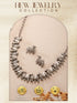 Oxidised Silver Toned Statement Tribal Nandi Choker Jewellery Set