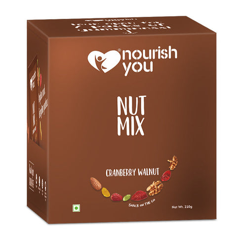 Nourish You Cranberry walnut nut mix | High in Omega-3