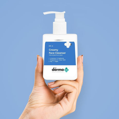 The Derma Co Creamy Face Cleanser for Sensitive Skin