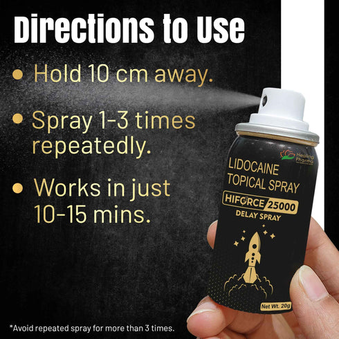Healing Pharma Hiforce 25000 Topical Delay Spray