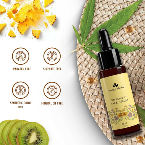 Avimee Herbal Vitamin C Serums For Face: Glowing Skin & Anti-Aging Benefits