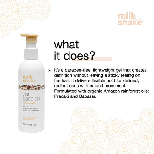 Milk shake curl passion defining gel