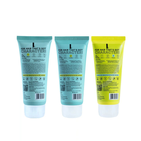 Moxie Beauty Curly Essential Trio (3 Steps for Indian Curly Hair) Travel Size