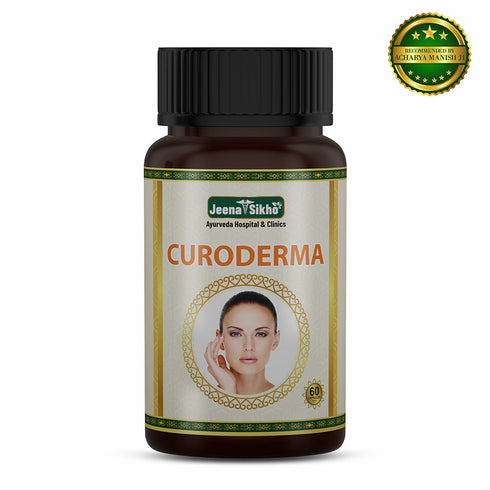 Jeena Sikho Curoderma Capsules Ayurvedic Herbal Skin Routine Support