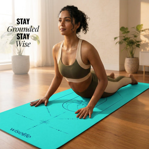Wiselife Cosmis Alignment Yoga Mat 8mm