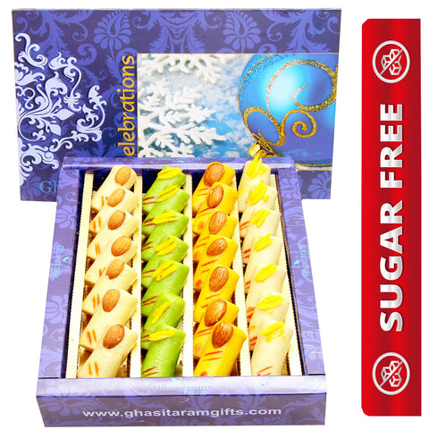 Ghasitaram Sugarfree Assorted Rolls Sweet Box