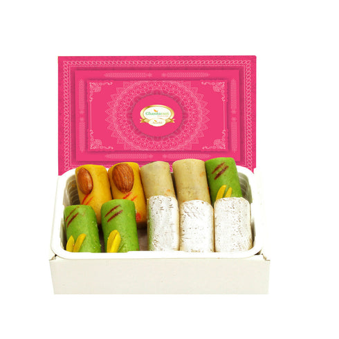 Ghasitaram Sugarfree Assorted Rolls Sweet Box