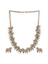 Oxidised Silver Toned Statement Tribal Nandi Choker Jewellery Set
