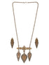 Oxidised Dual Toned Long Haram Leafy Statement Tribal Pendant Jewellery Set