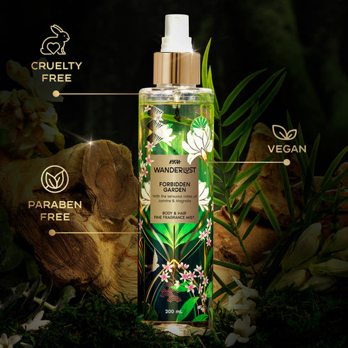 Wanderlust Forbidden Garden Long Lasting Fine Fragrance Body & Hair Mist