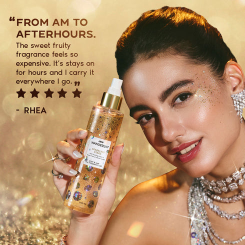 Wanderlust Sparkling Stars Hair & Body Mist Fruity Vanilla Fragrance