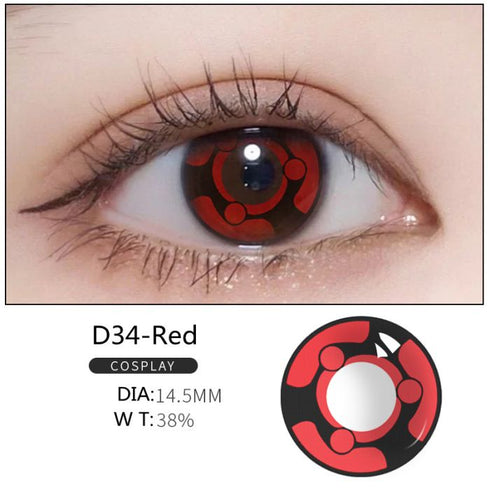 D34 | Red Cosplay Contact Lens