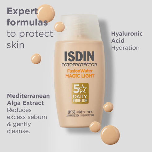 ISDIN Fotoprotector Fusion Water Magic Color SPF 50 PA++++ Light