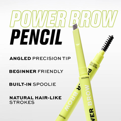Revolution Relove Power Brow Pencil Dark Brown 0.3gm