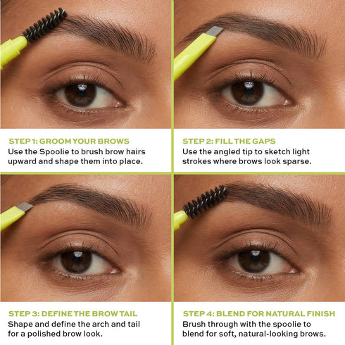 Revolution Relove Power Brow Pencil Dark Brown 0.3gm