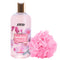 Wanderlust Cherry Blossom Shower Gel & Bath Sponge Pink Combo