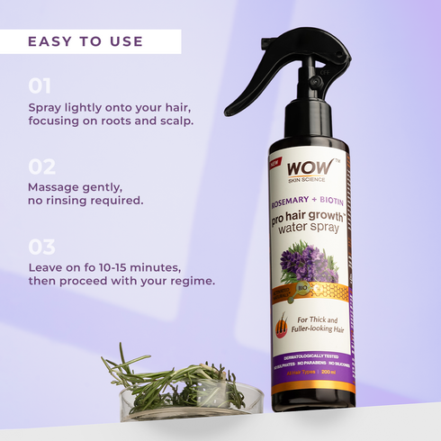 WoW Rosemary + Biotin Pro Hair Growth Water Spray