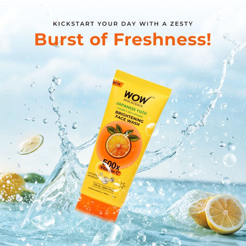 WoW Japanese Yuzu + Vitamin C With Ceramide Brightening Face Wash