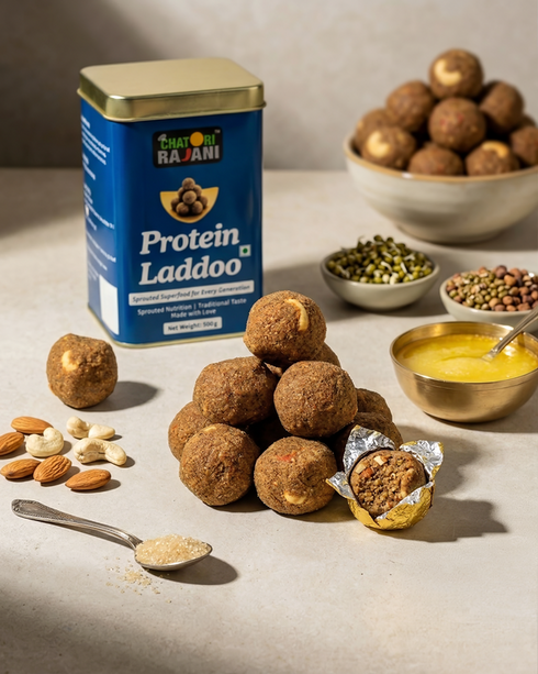 Chatori Rajani Protein Laddoo - Made with Sprouted Flour