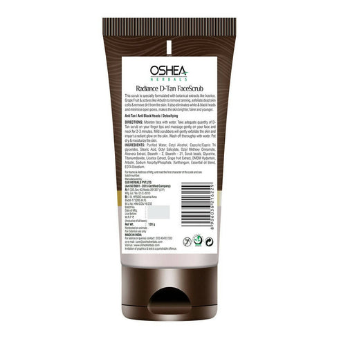 Oshea Herbals Radiance DTan Face Scrub