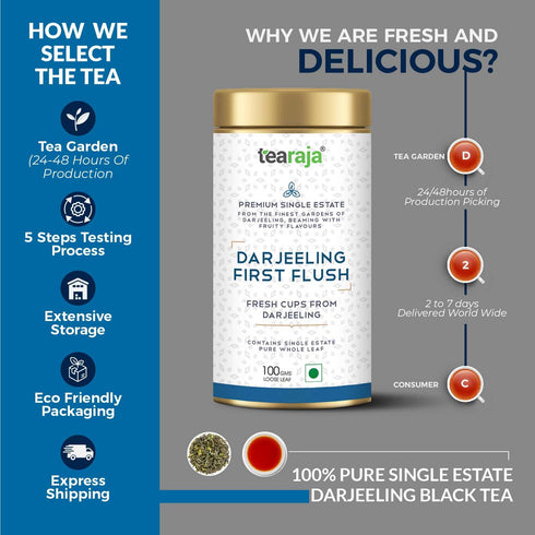 Tea Raja - Darjeeling First Flush Tea 30 Teabags