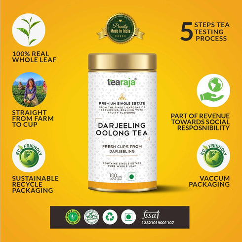Tea Raja - Darjeeling Oolong Tea 30 Teabags
