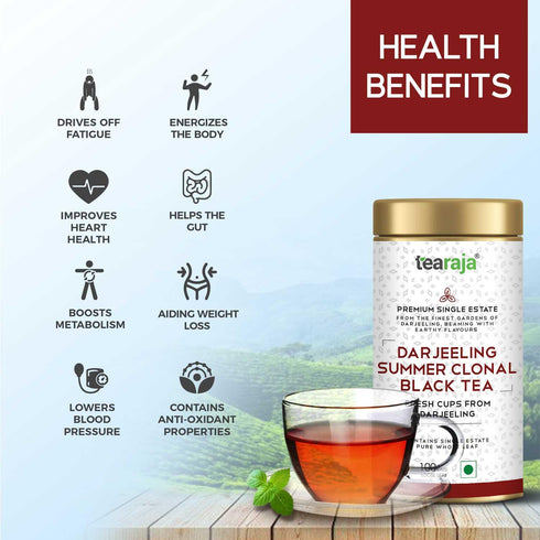 Tea Raja - Darjeeling Summer Clonal Black Tea 30 Tea Bags