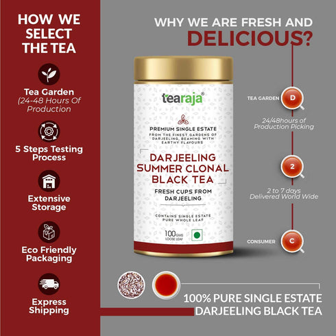 Tea Raja - Darjeeling Summer Clonal Black Tea