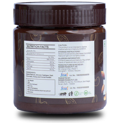ROSIER Nut Butter Dark Chocolate