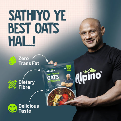Alpino High Protein Super Rolled Oats Dark Chocolate