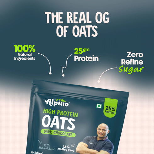 Alpino High Protein Super Rolled Oats Dark Chocolate