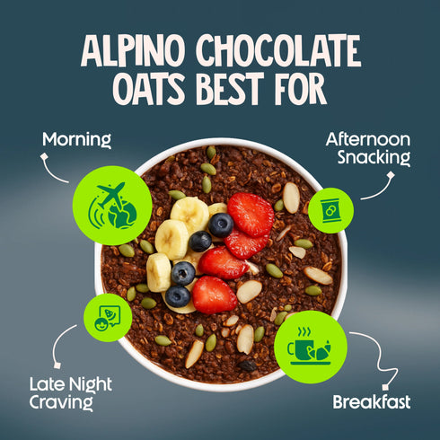 Alpino High Protein Super Rolled Oats Dark Chocolate