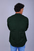 Veshbhoshaa Bluebird Men'S Short Kurta In Dark Green - 100% Pure Cotton