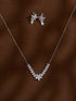 Zeraki Jewels Dazzle Silver Necklace Set